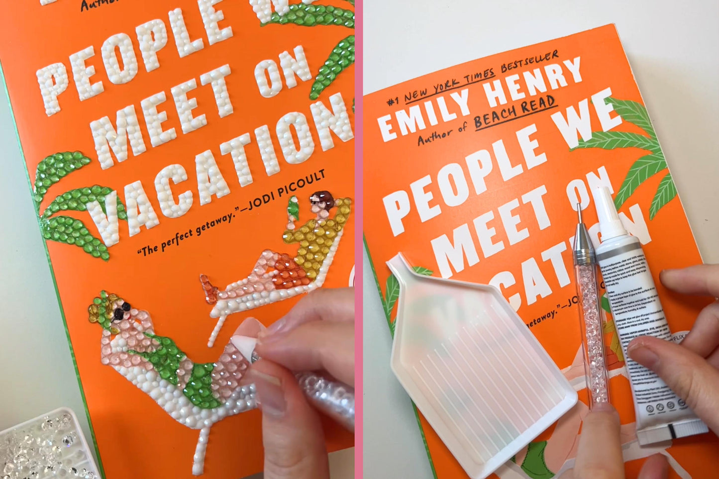 People We Meet on Vacation DIY Book Bedazzling Kit