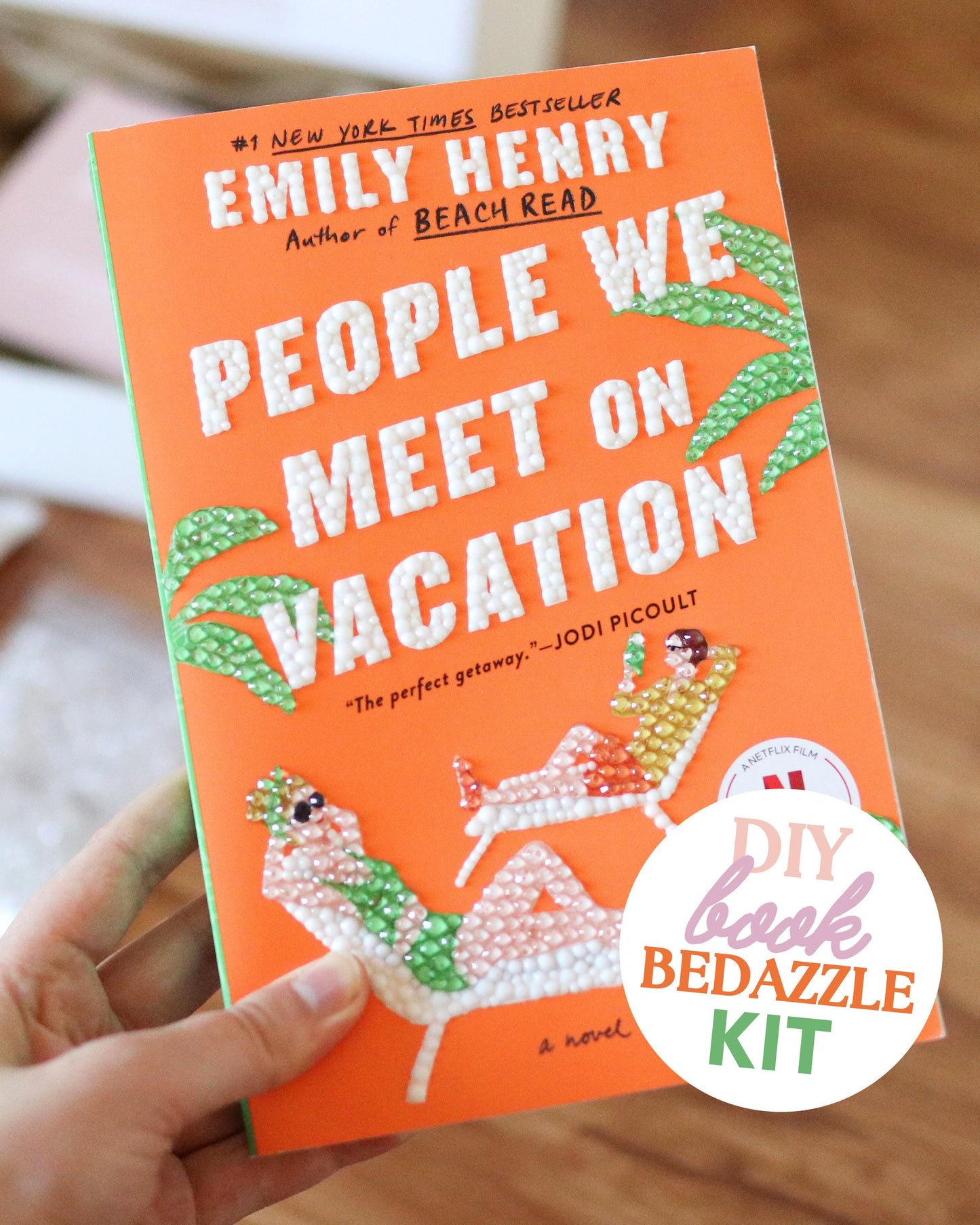 People We Meet on Vacation DIY Book Bedazzling Kit