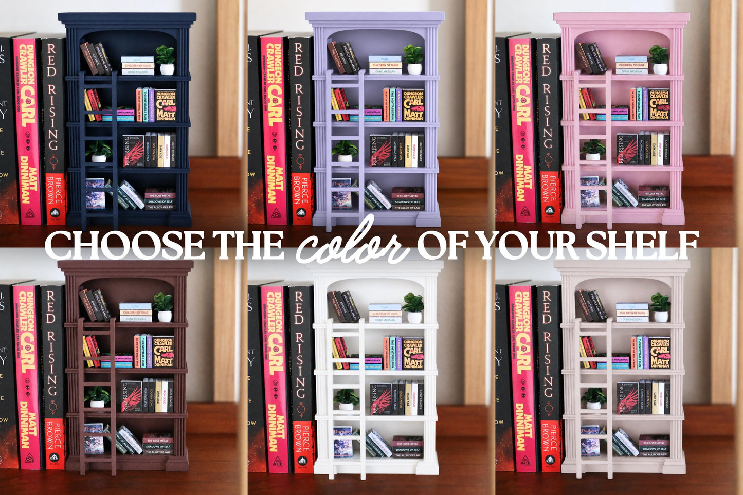 Sci-Fi Mini Bookshelf Bundle (with ladder)