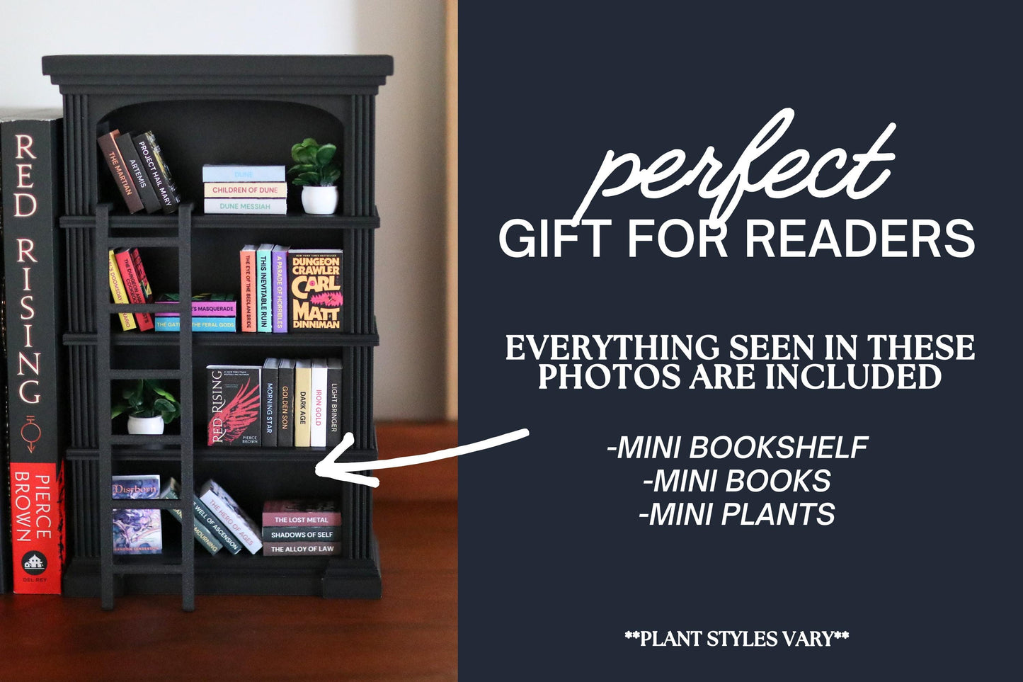 Sci-Fi Mini Bookshelf Bundle (with ladder)