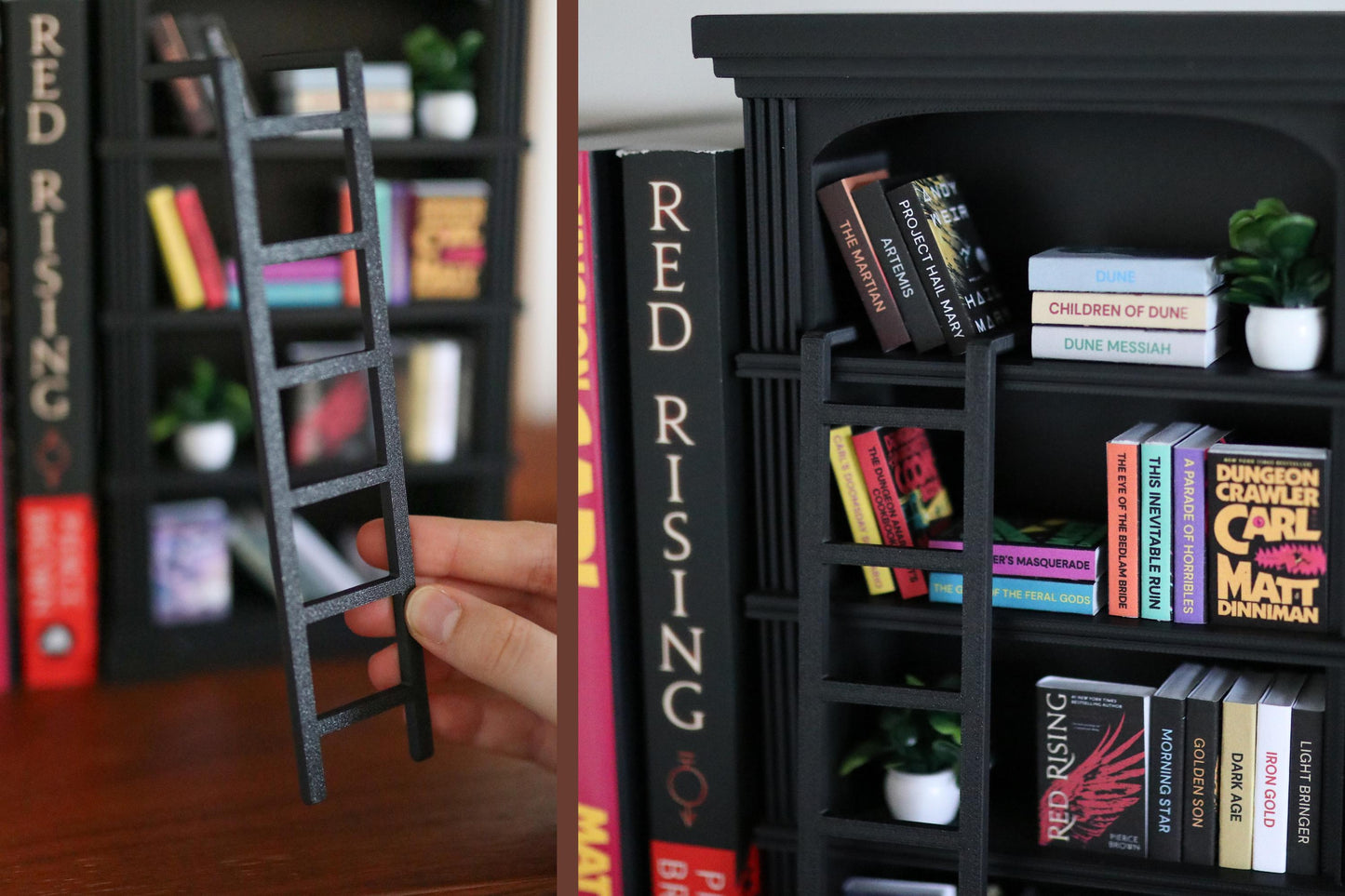 Sci-Fi Mini Bookshelf Bundle (with ladder)