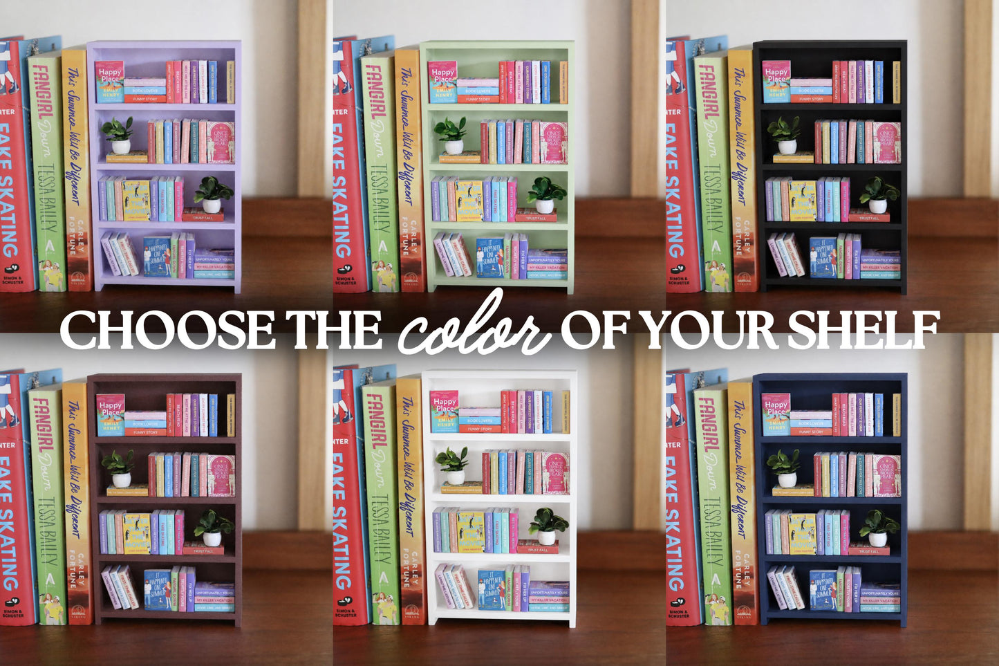 Colorful Mini Bookshelf Bundle