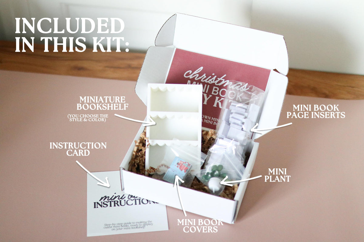 DIY Christmas Mini Book Kit