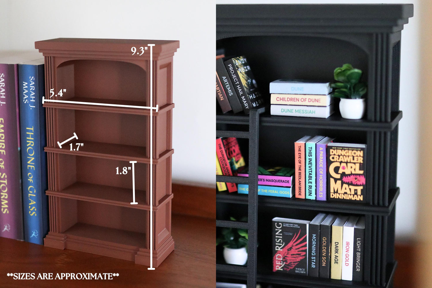 Sci-Fi Mini Bookshelf Bundle (with ladder)