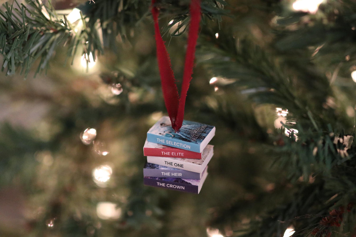 The Selection Mini Book Stack Ornament