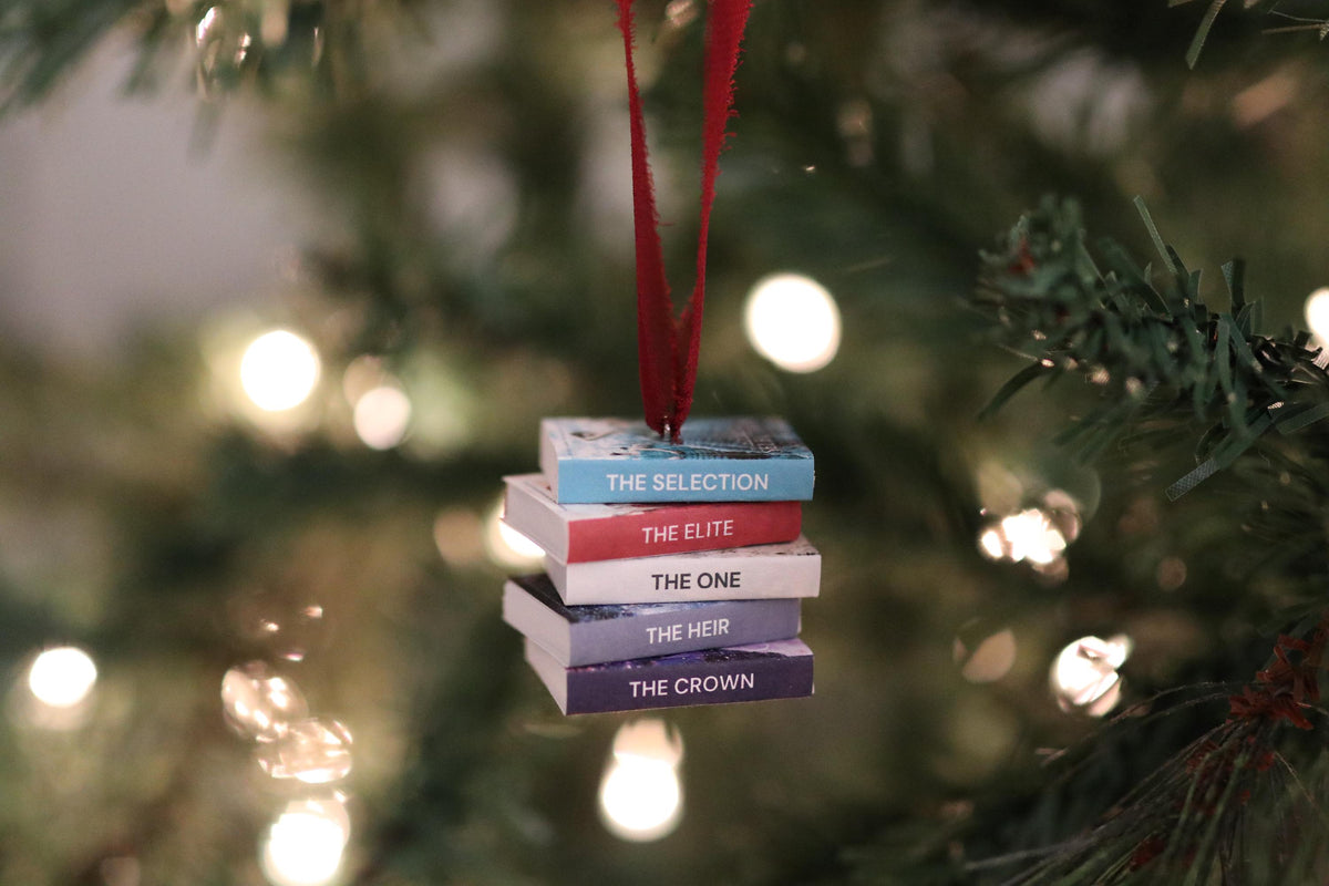 The Selection Mini Book Stack Ornament