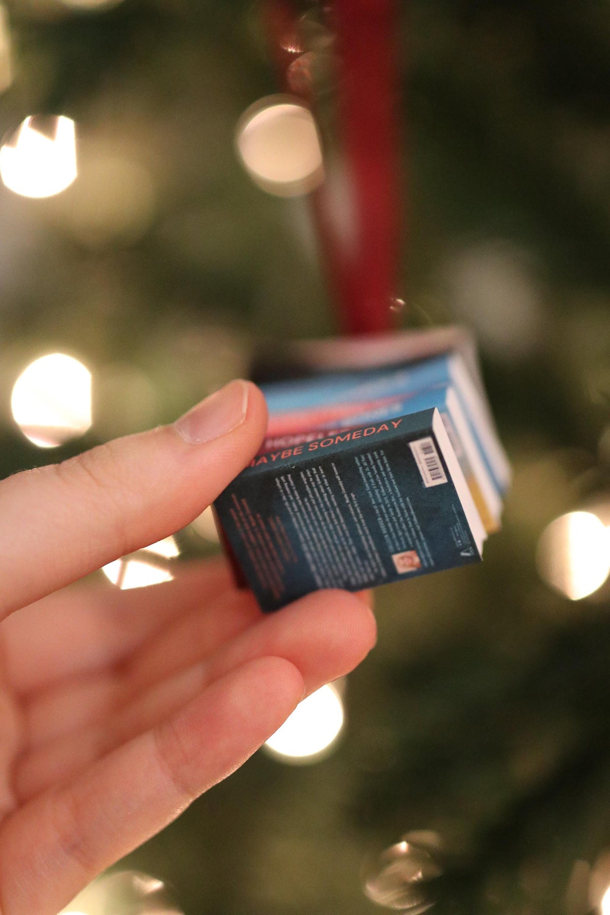 Colleen Hoover Mini Book Stack Ornament