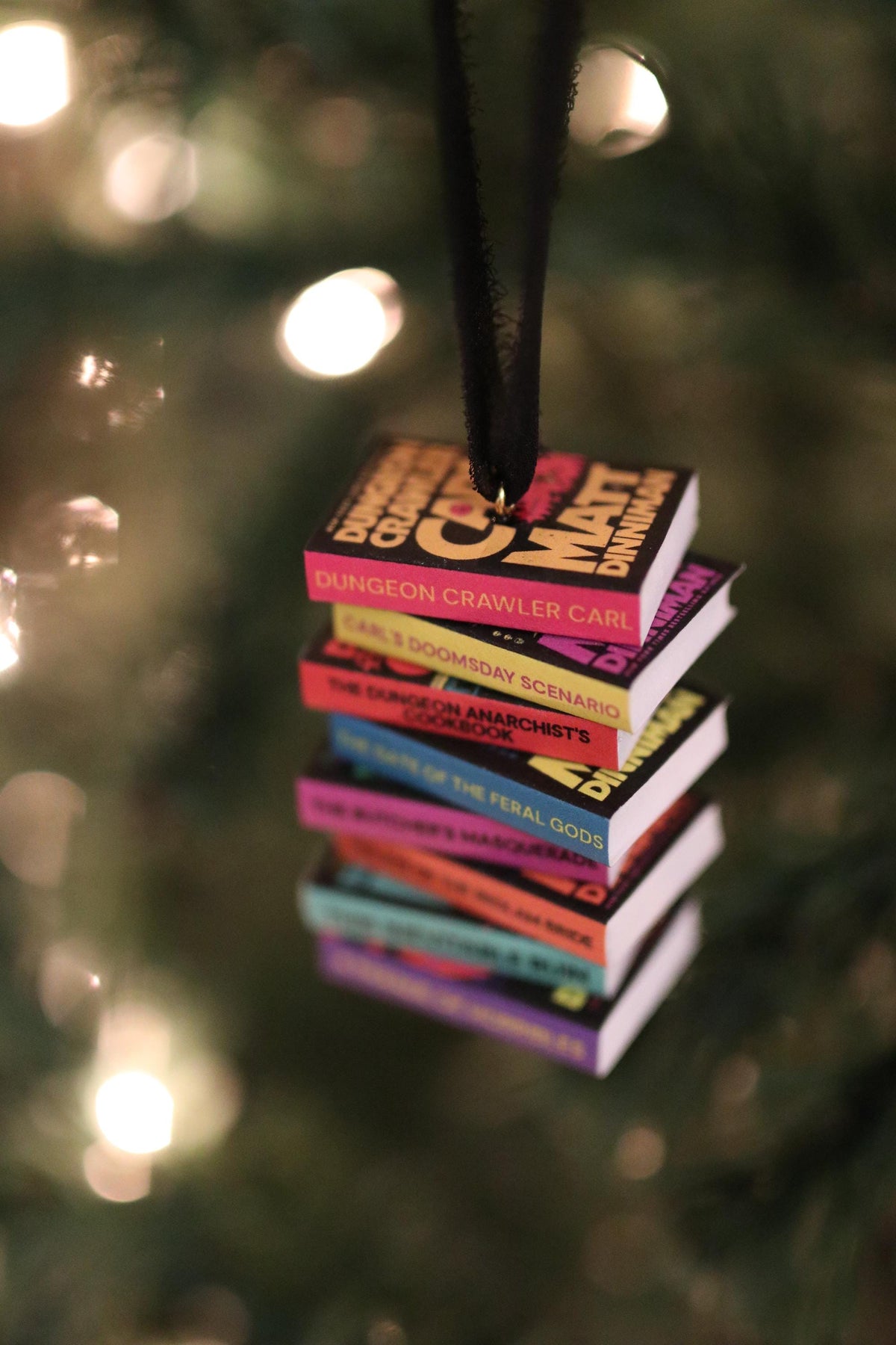 Dungeon Crawler Carl Mini Book Stack Ornament