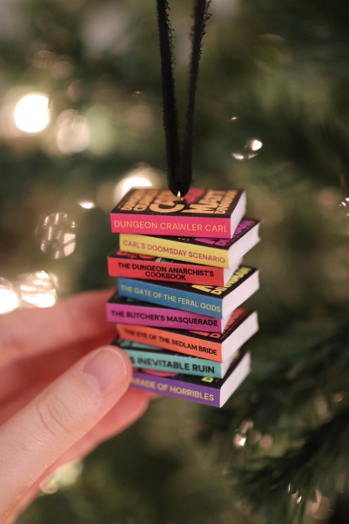Dungeon Crawler Carl Mini Book Stack Ornament