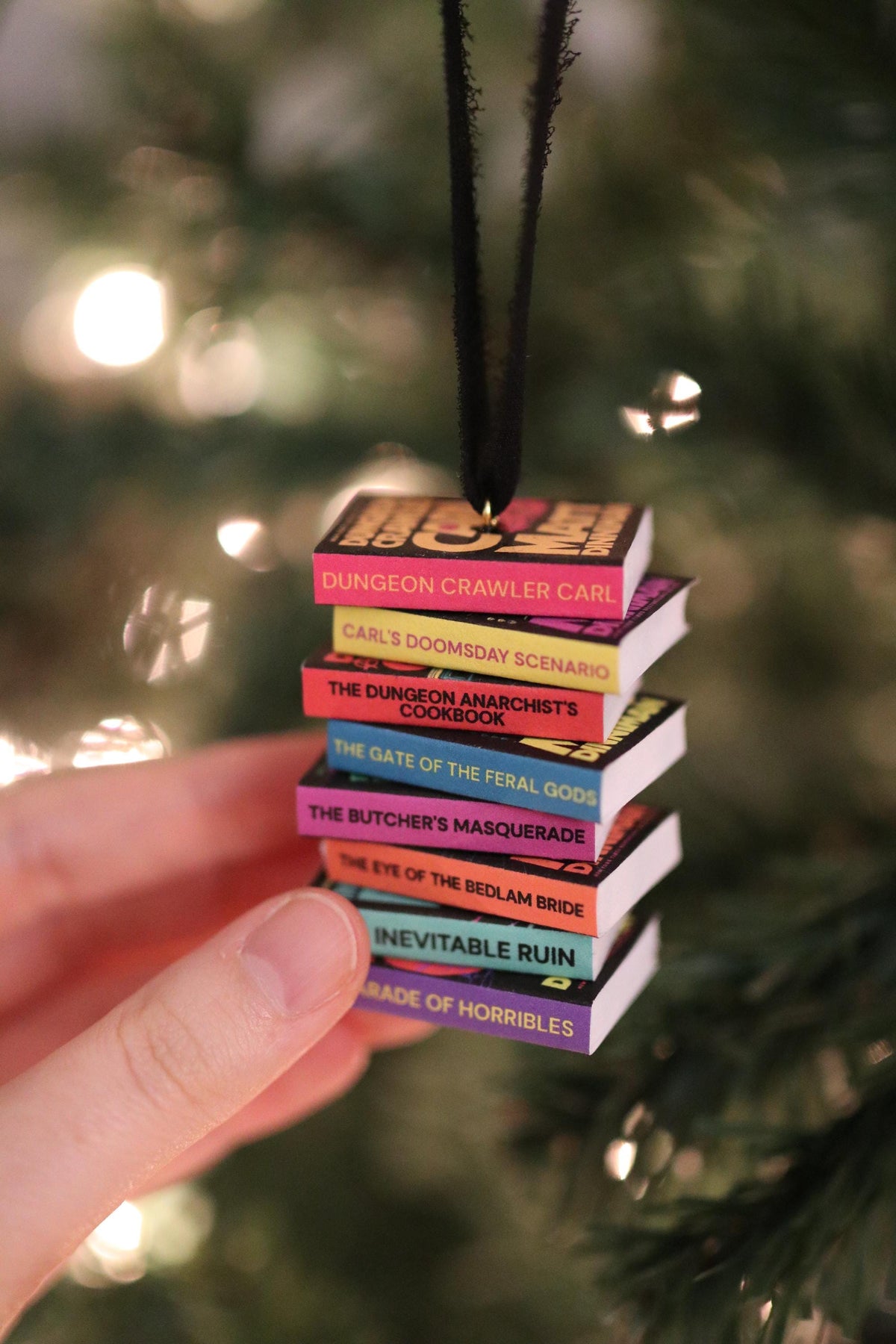 Dungeon Crawler Carl Mini Book Stack Ornament