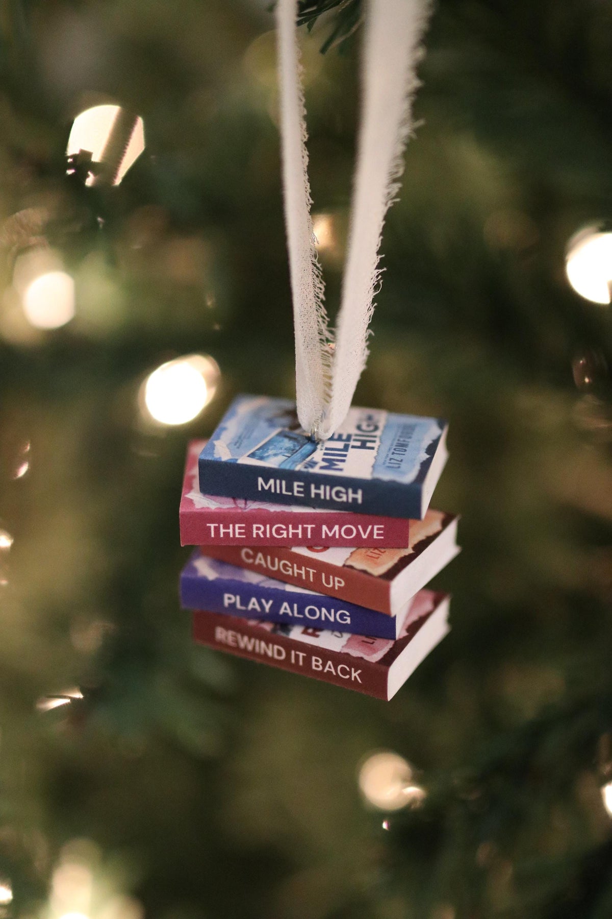 Windy City Mini Book Stack Ornament