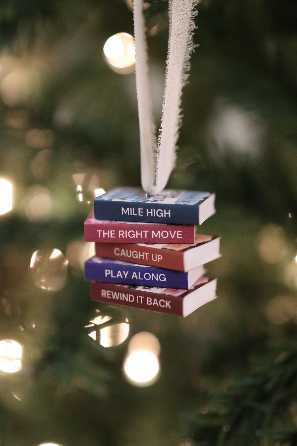 Windy City Mini Book Stack Ornament