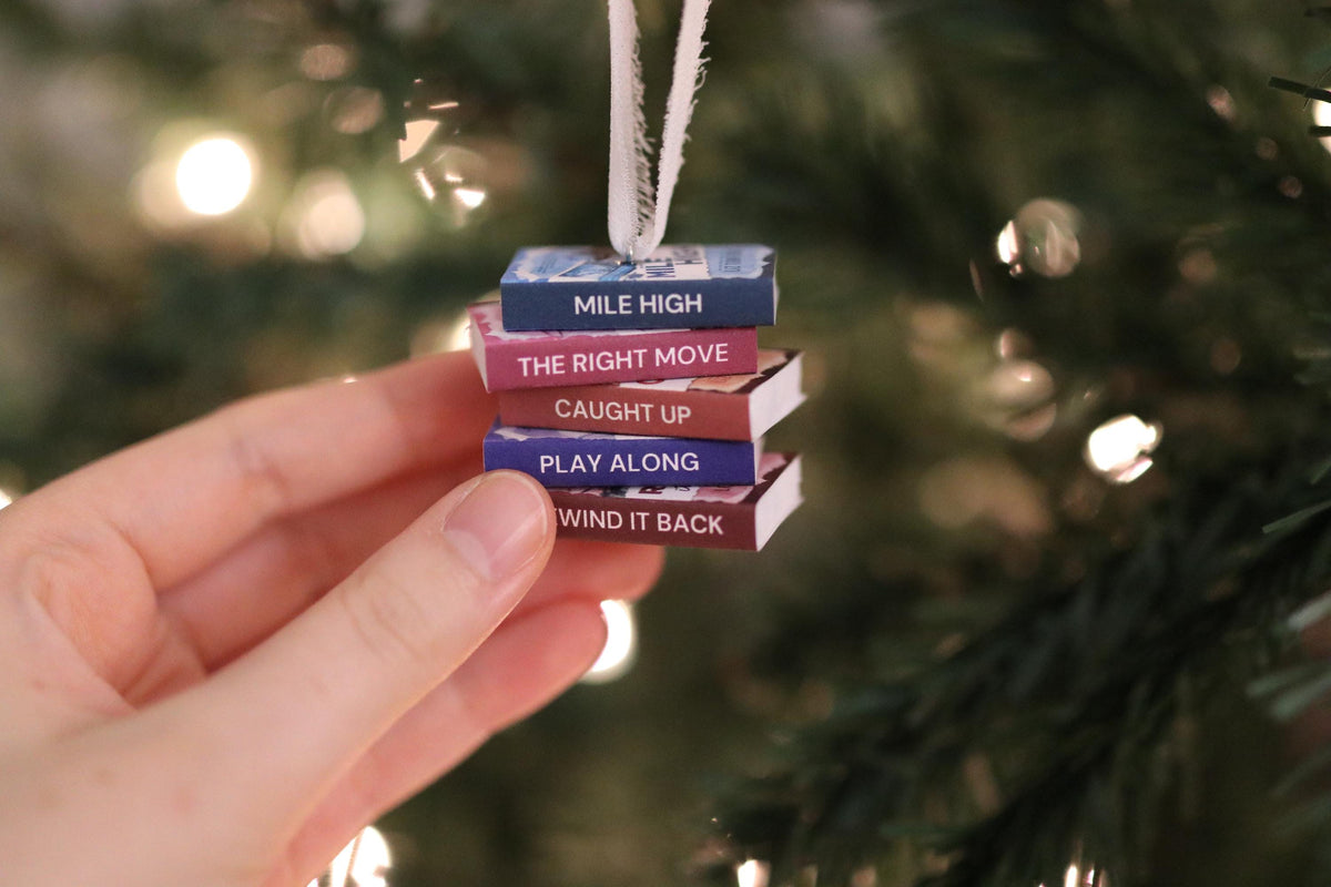 Windy City Mini Book Stack Ornament