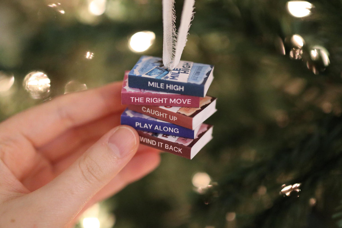 Windy City Mini Book Stack Ornament