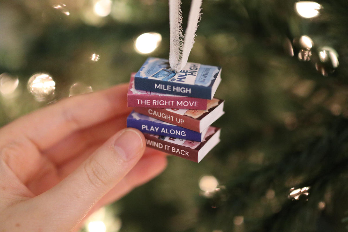 Windy City Mini Book Stack Ornament