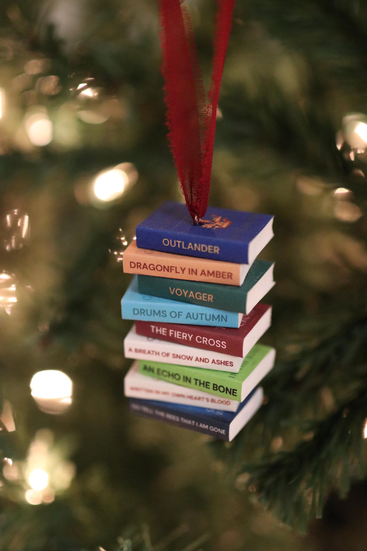 Outlander Mini Book Stack Ornament