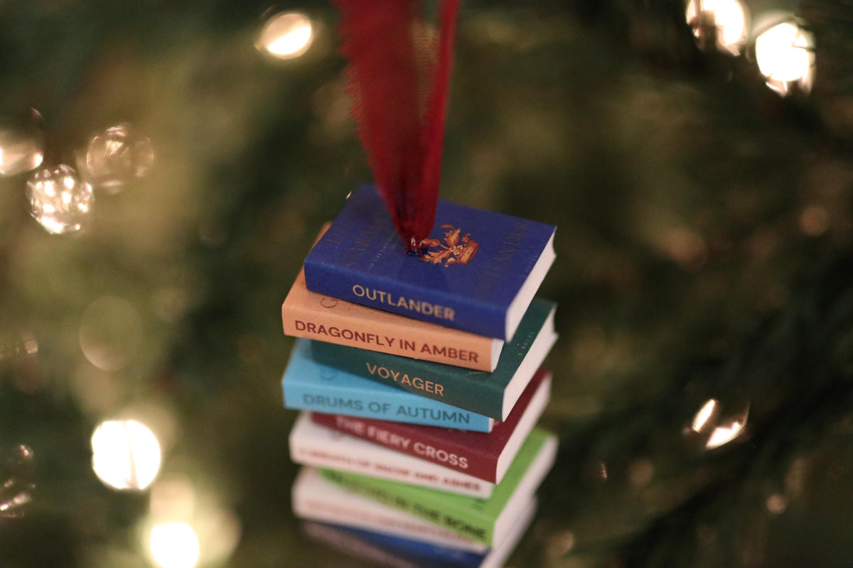 Outlander Mini Book Stack Ornament