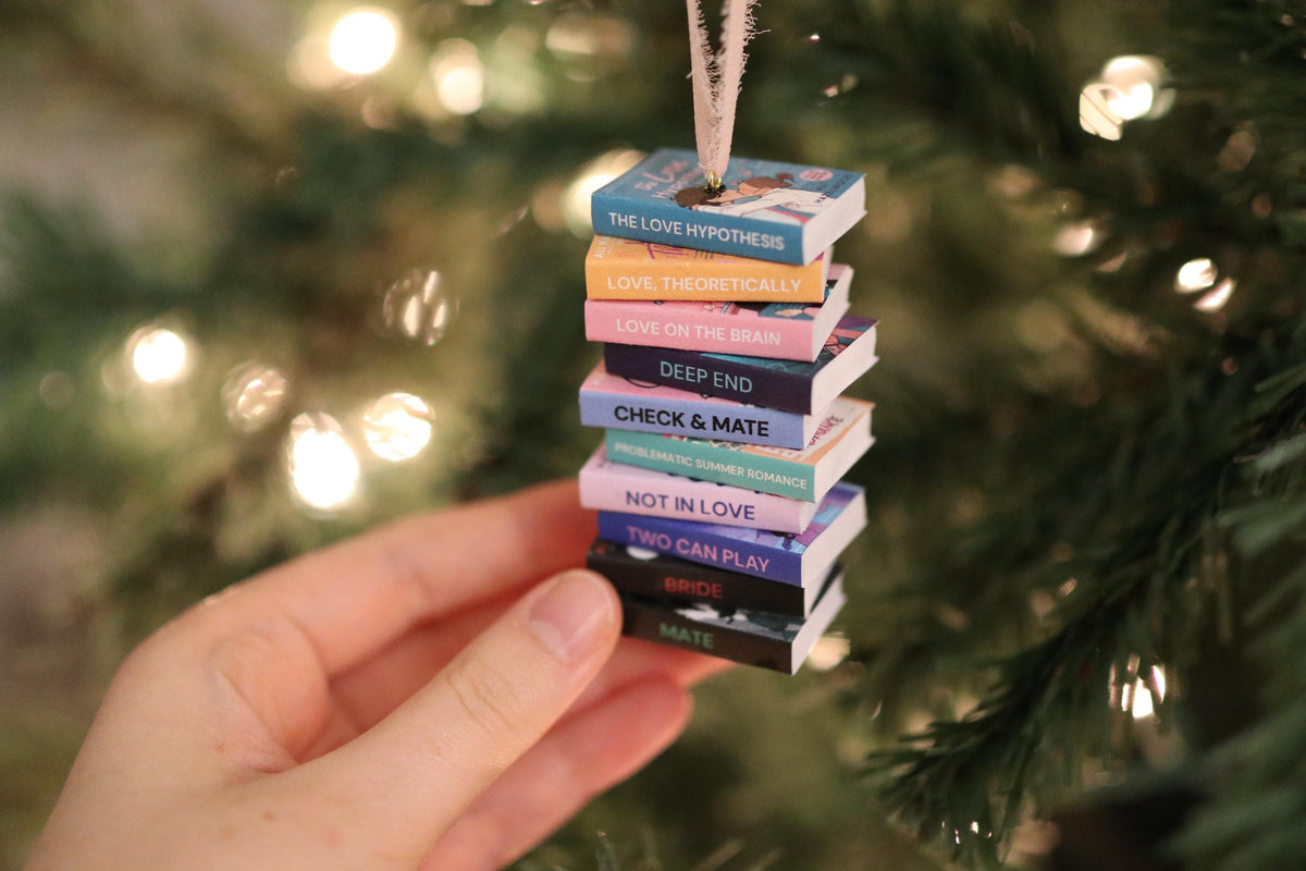Ali Hazelwood Mini Book Stack Ornament