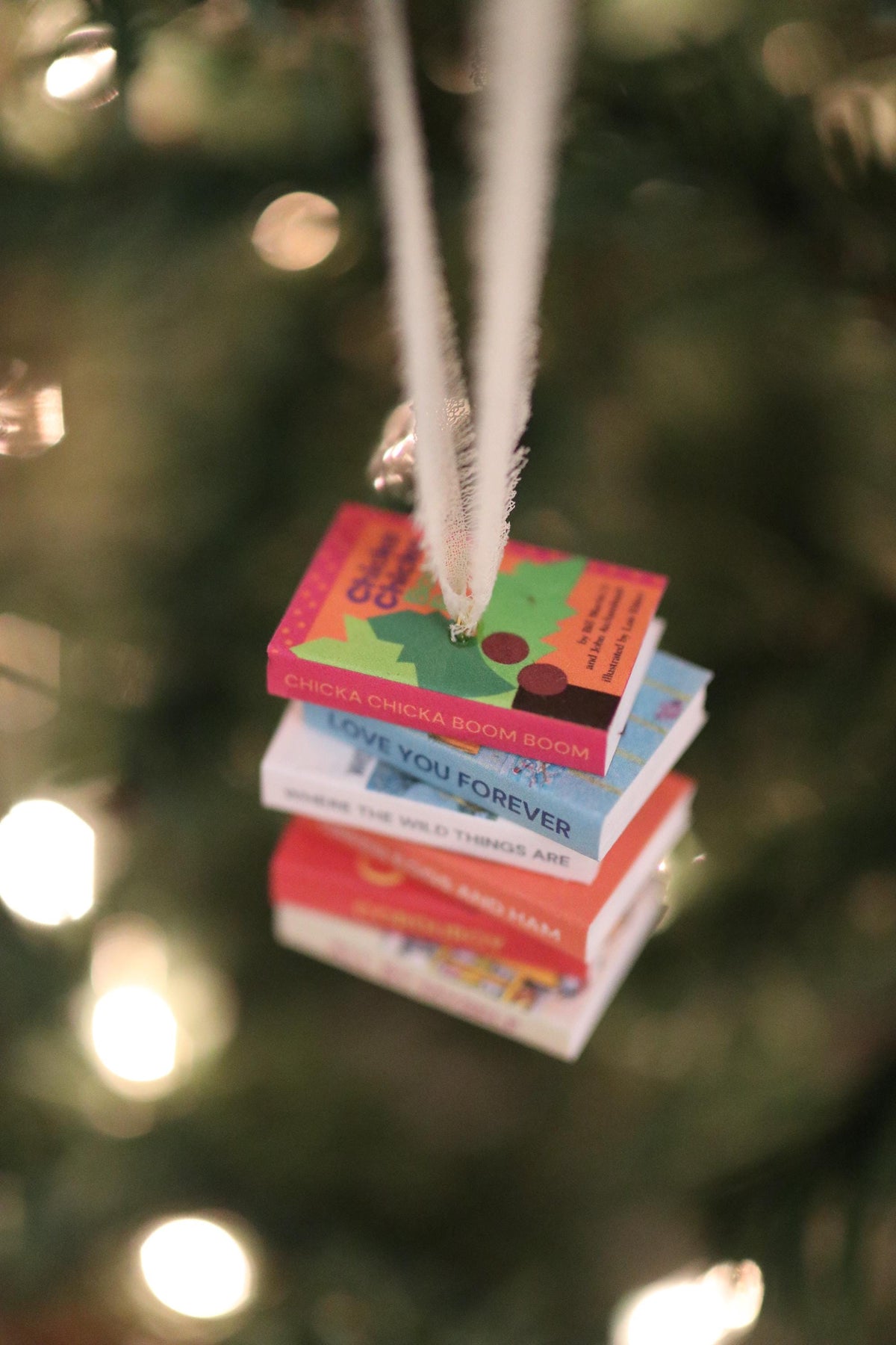 Children's Mini Book Stack Ornament