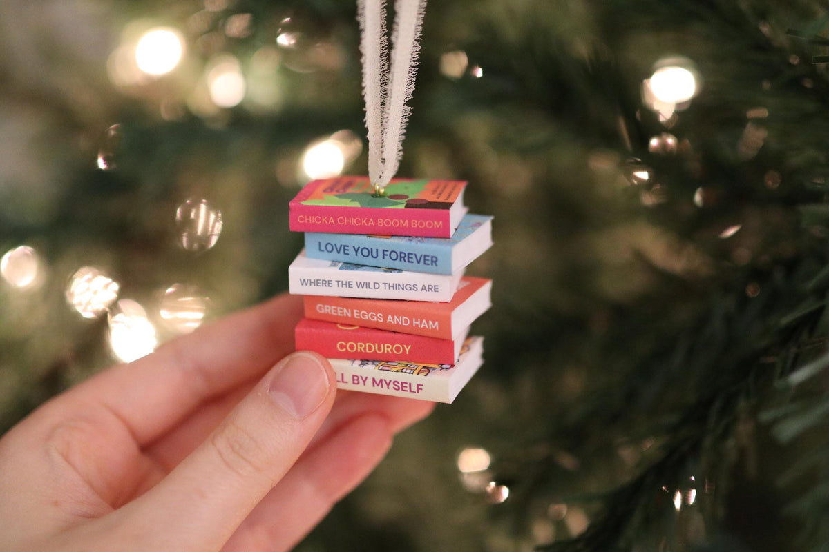 Children's Mini Book Stack Ornament