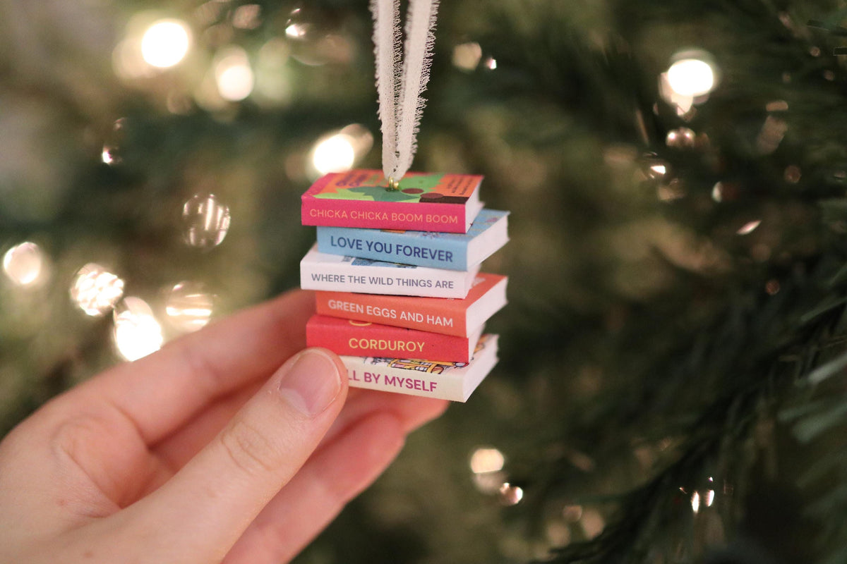 Children's Mini Book Stack Ornament