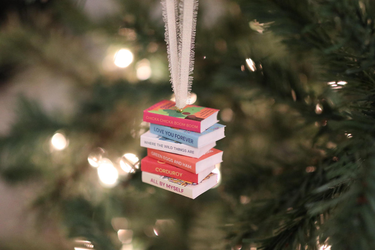 Children's Mini Book Stack Ornament