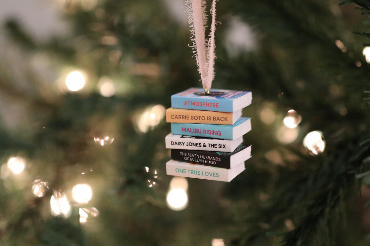 Taylor Jenkins Reid Mini Book Stack Ornament