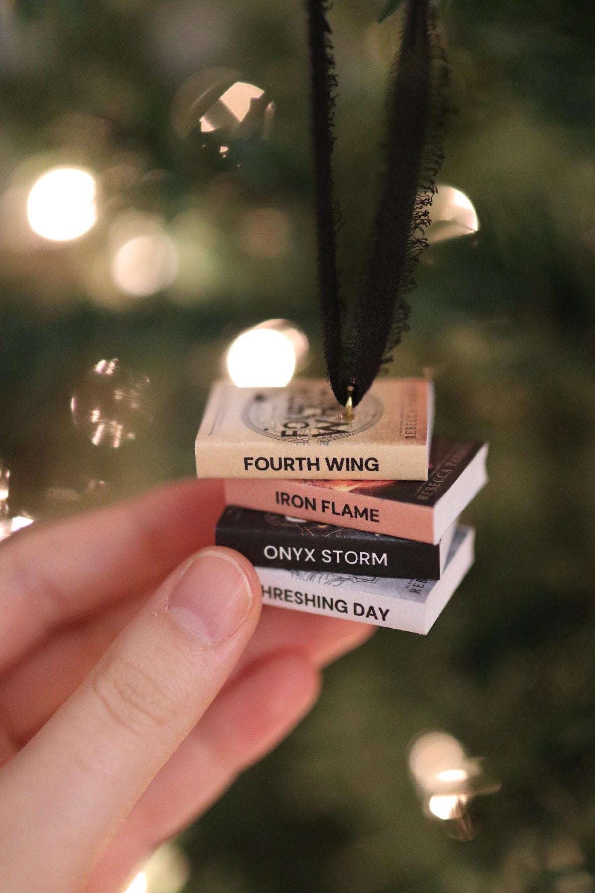Empyrean Series Mini Book Stack Ornament