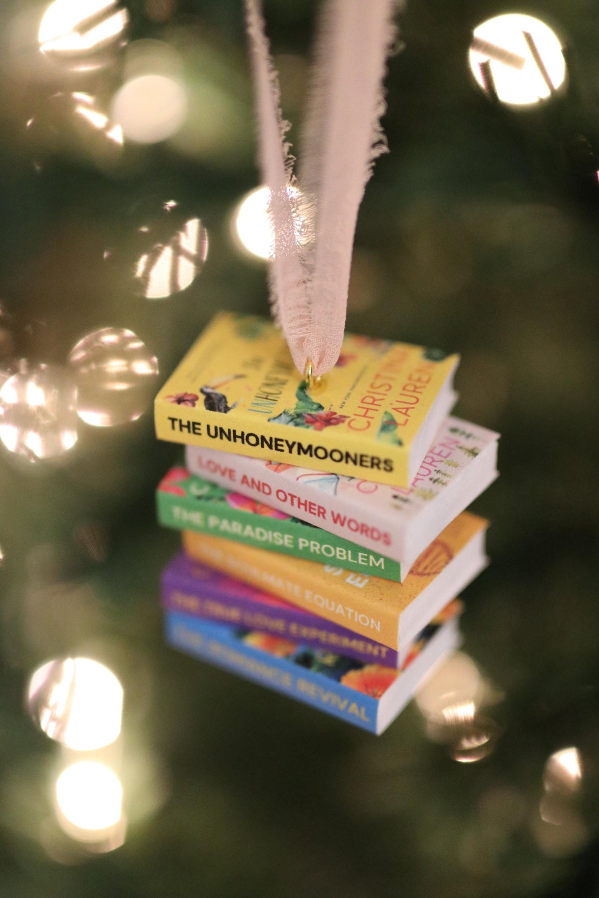 Christina Lauren Mini Book Stack Ornament