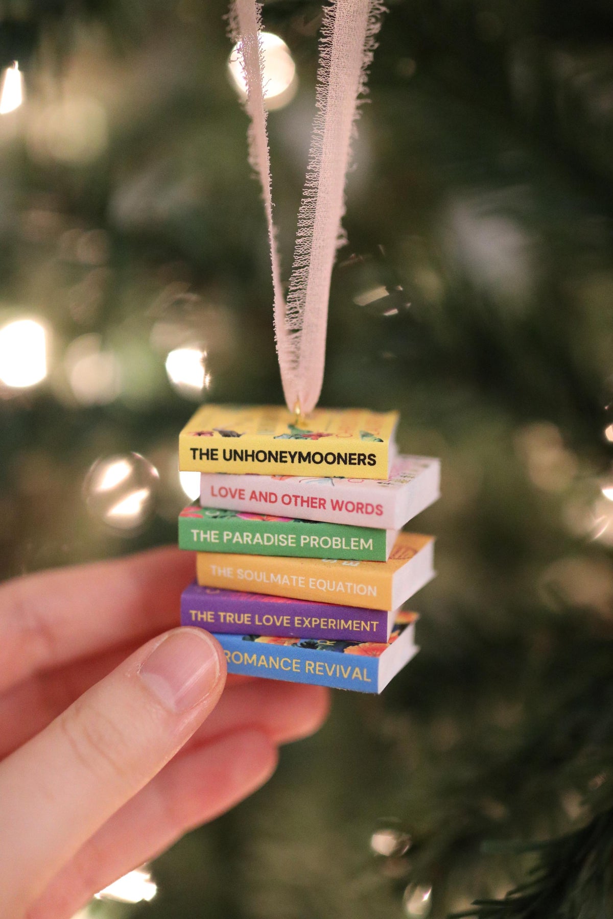 Christina Lauren Mini Book Stack Ornament