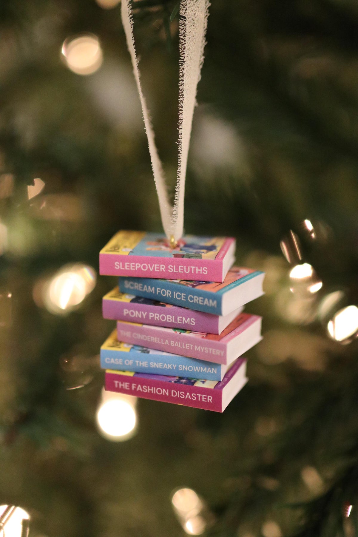 Nancy Drew and the Clue Crew Mini Book Stack Ornament