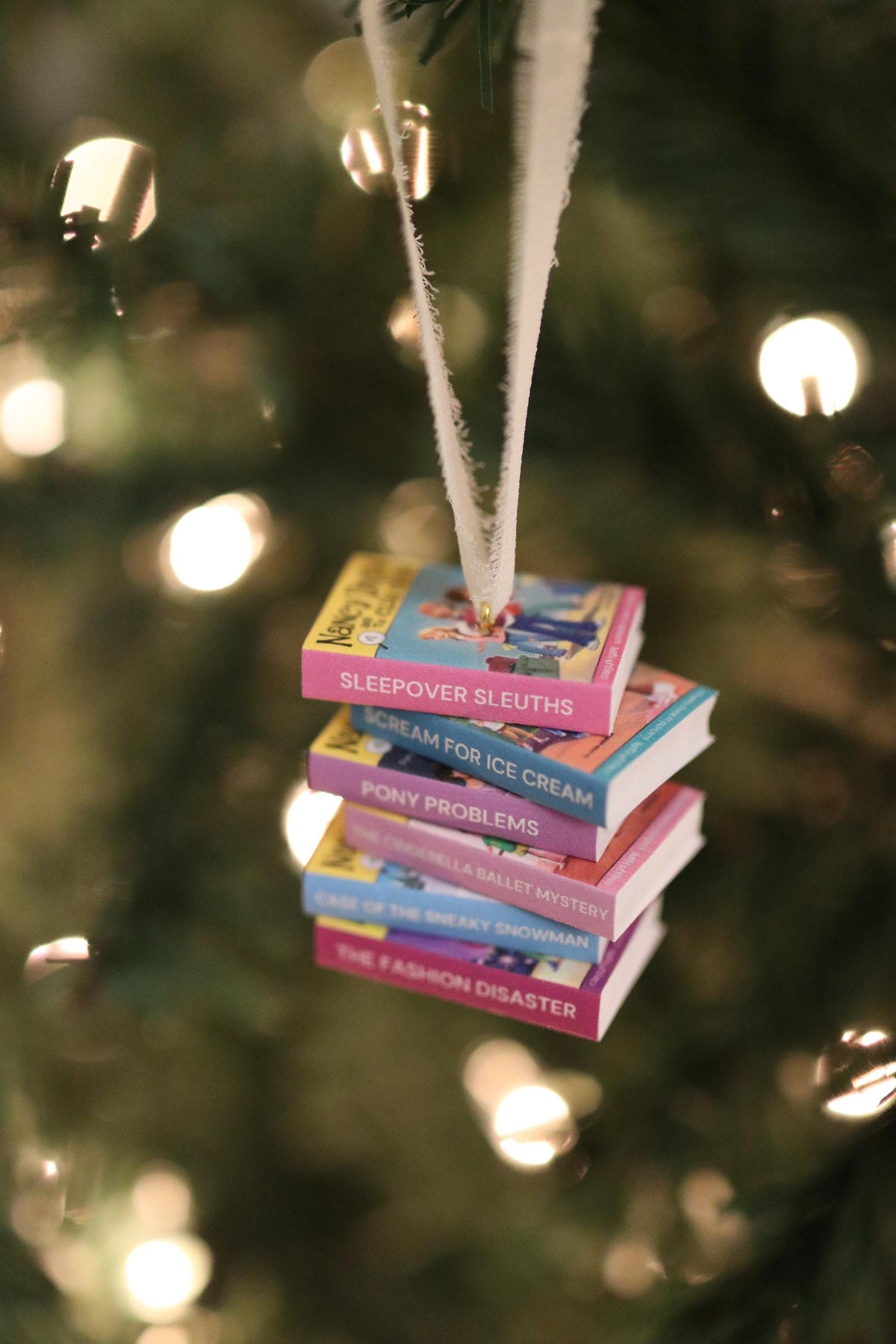 Nancy Drew and the Clue Crew Mini Book Stack Ornament