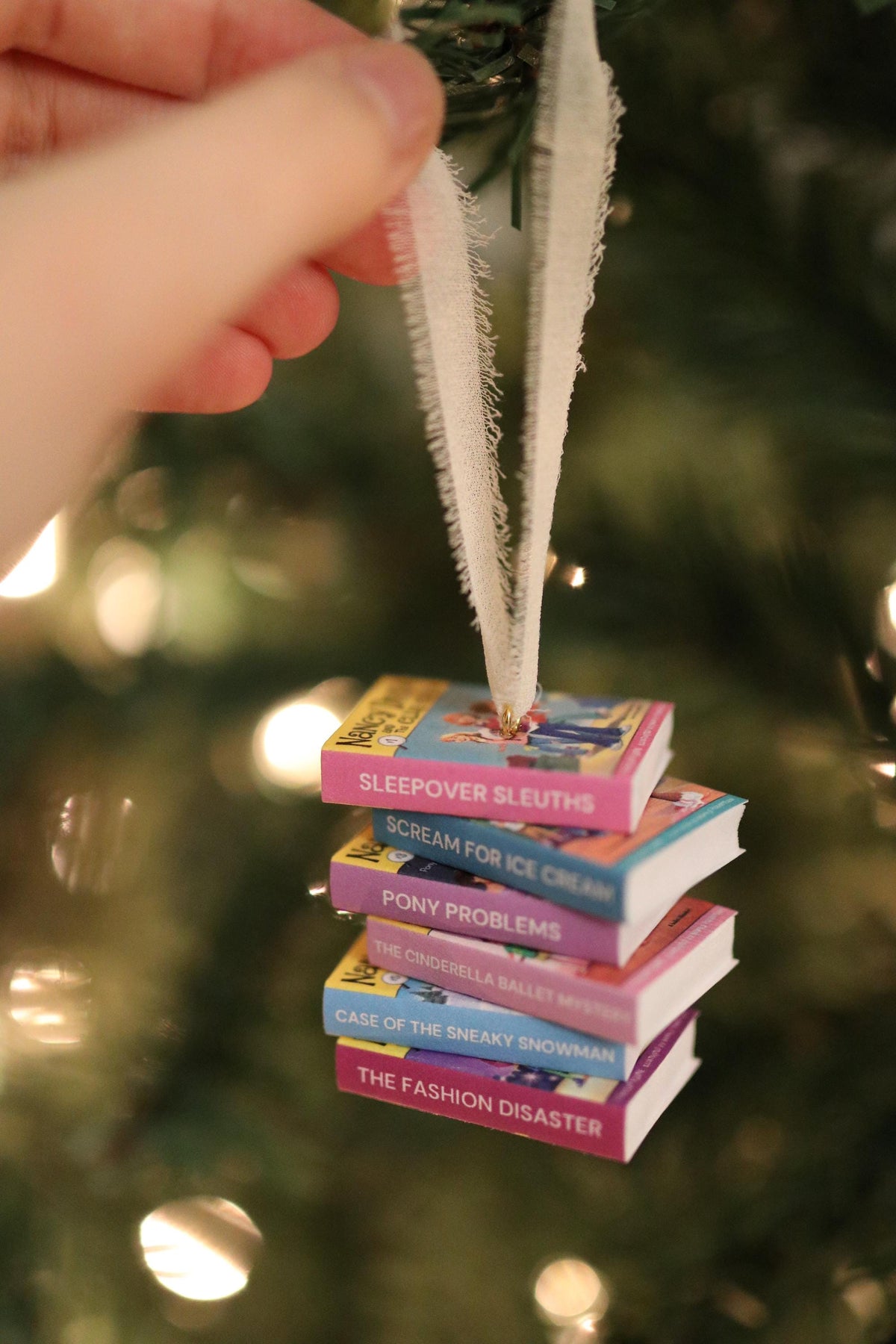 Nancy Drew and the Clue Crew Mini Book Stack Ornament