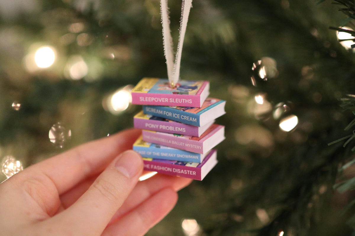 Nancy Drew and the Clue Crew Mini Book Stack Ornament