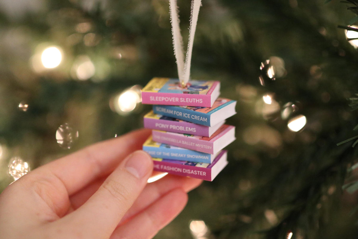 Nancy Drew and the Clue Crew Mini Book Stack Ornament