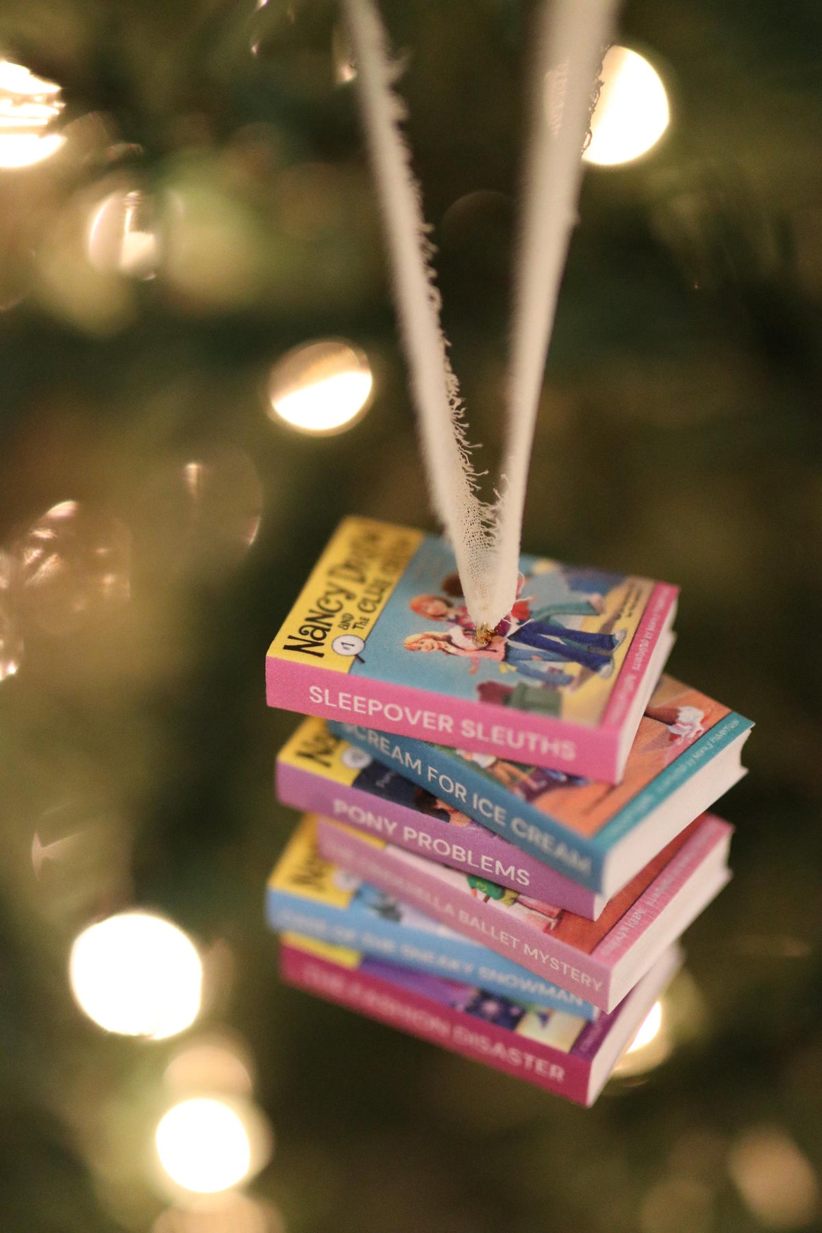 Nancy Drew and the Clue Crew Mini Book Stack Ornament