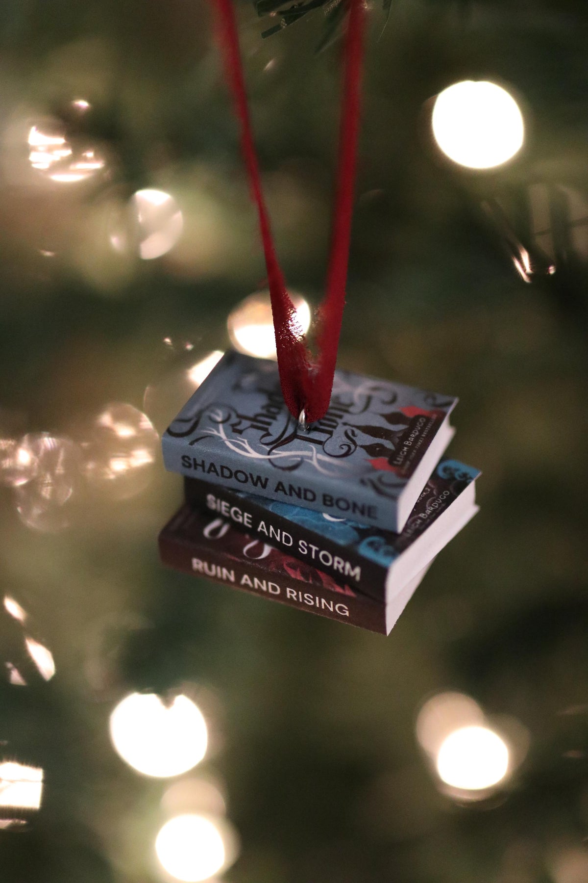 Shadow and Bone Mini Book Stack Ornament