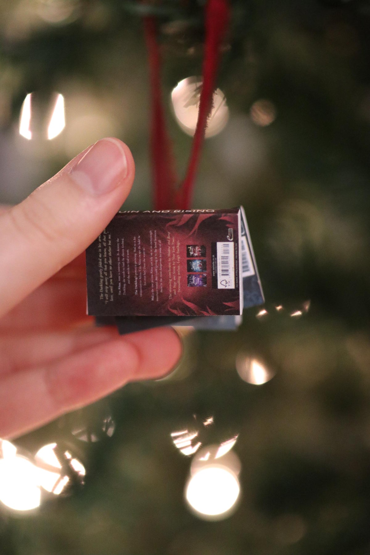 Shadow and Bone Mini Book Stack Ornament