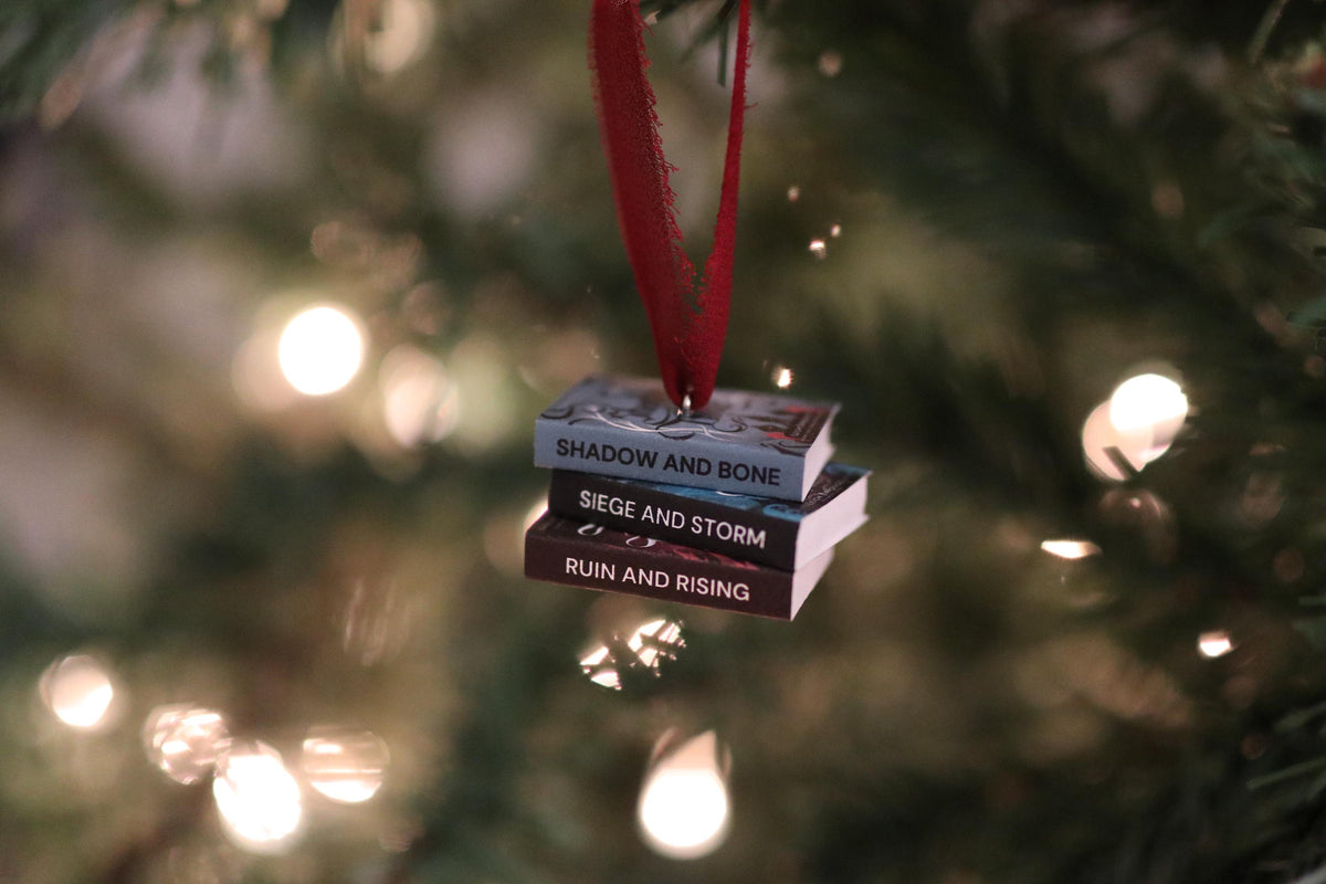 Shadow and Bone Mini Book Stack Ornament