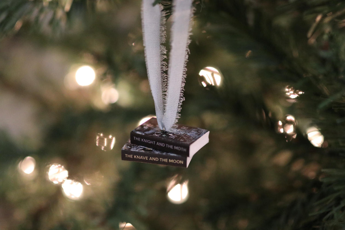 The Knight and the Moth Mini Book Stack Ornament