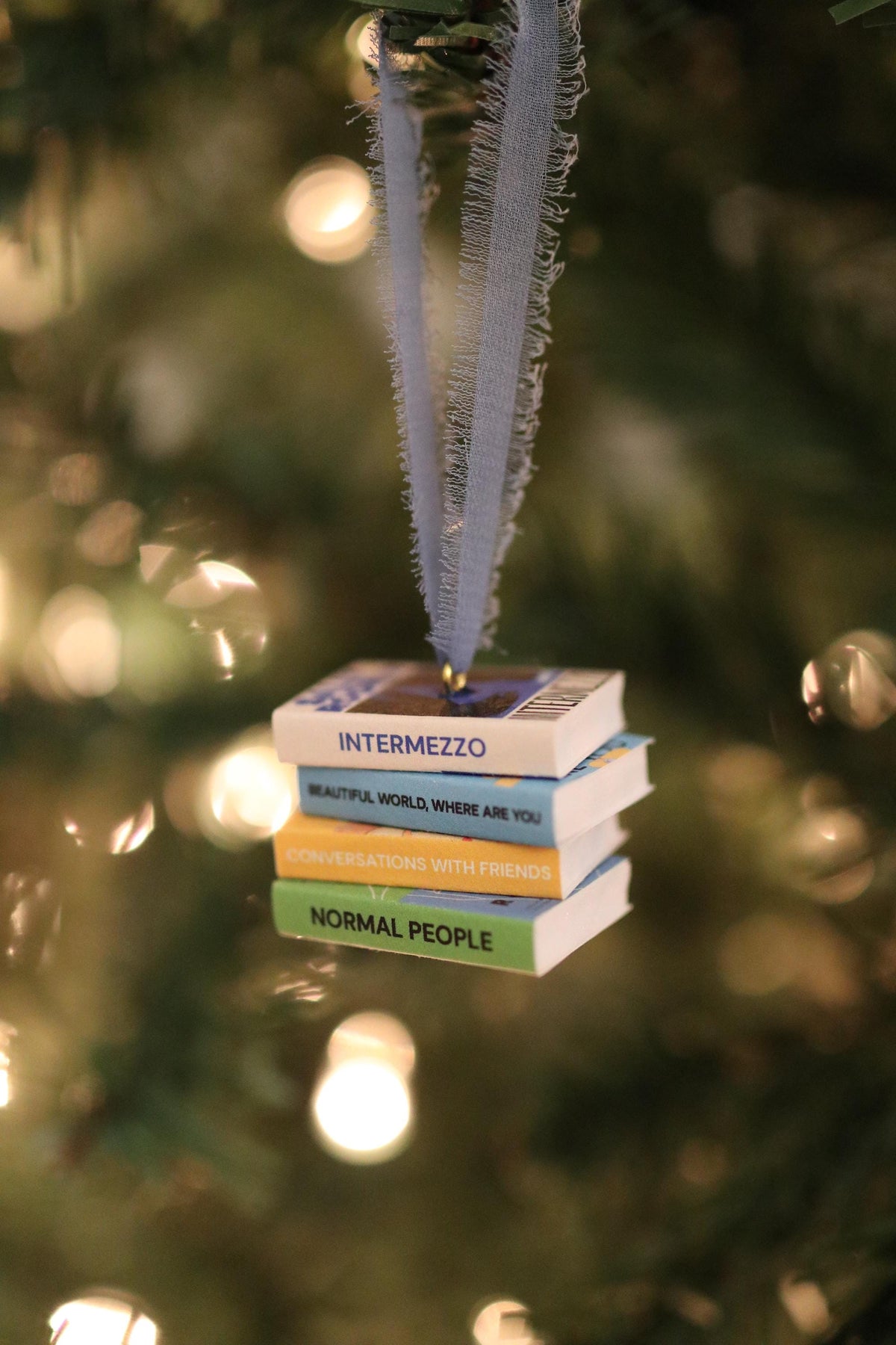 Sally Rooney Mini Book Stack Ornament