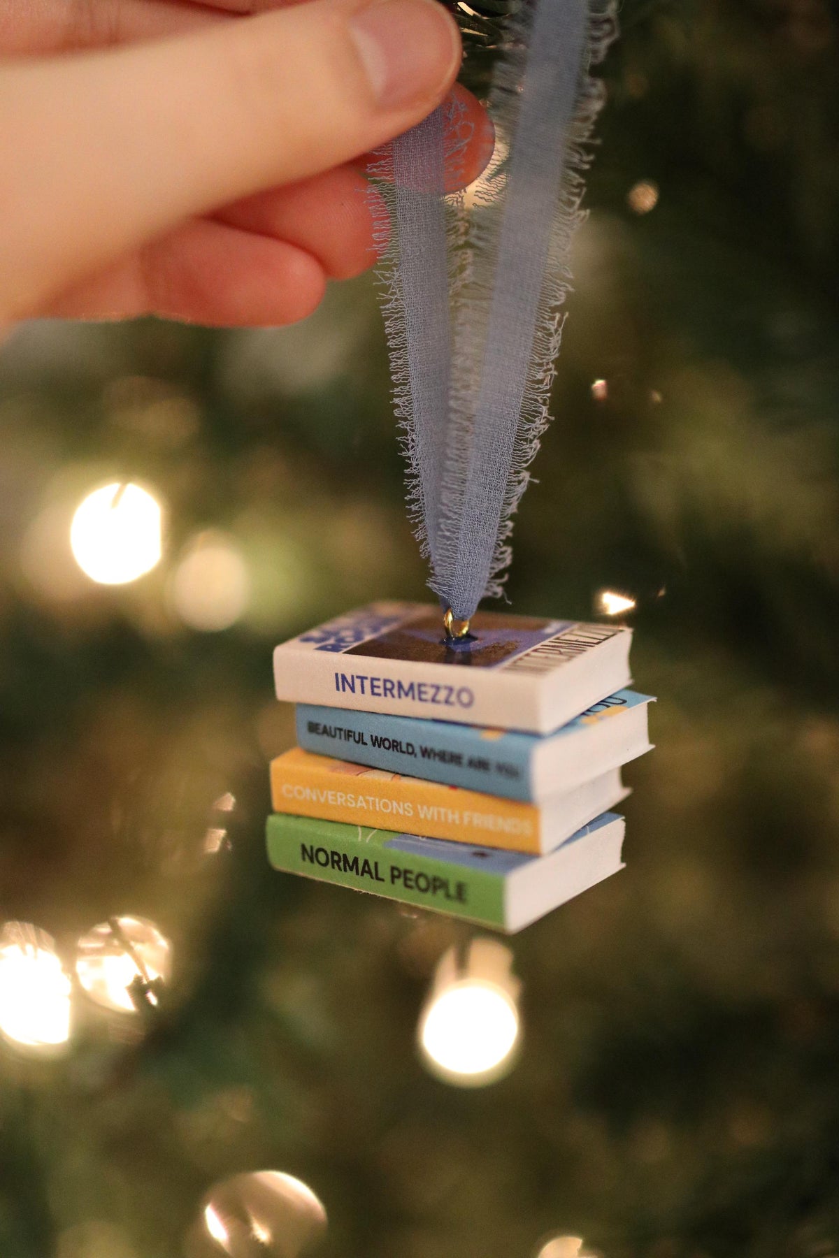 Sally Rooney Mini Book Stack Ornament