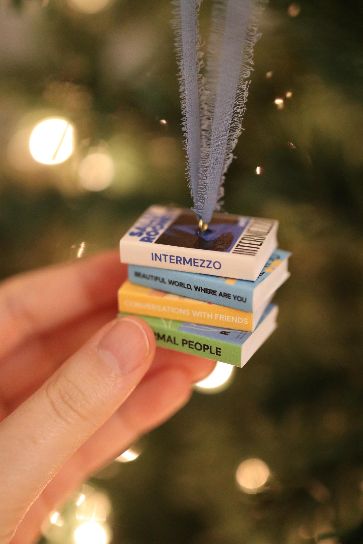 Sally Rooney Mini Book Stack Ornament