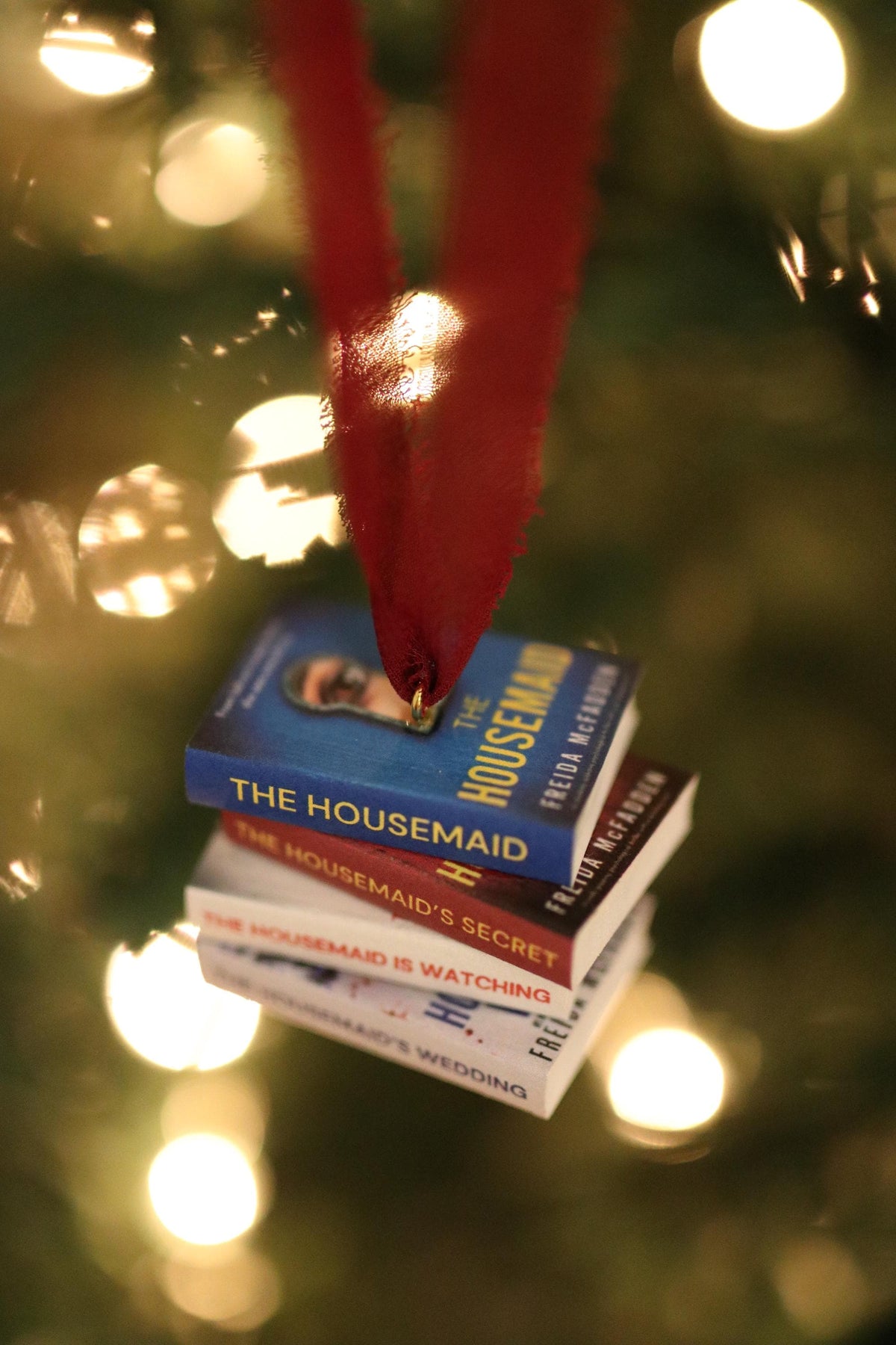 The Housemaid Mini Book Stack Ornament
