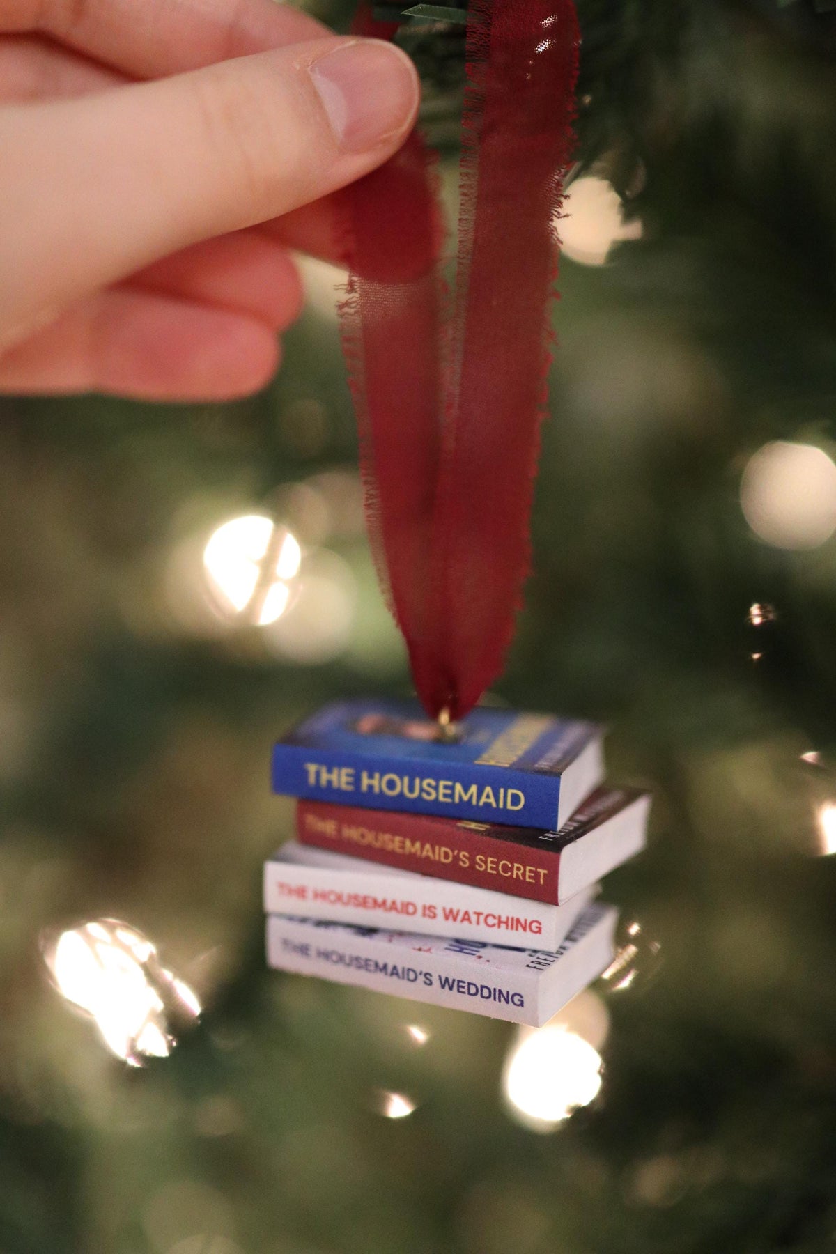 The Housemaid Mini Book Stack Ornament