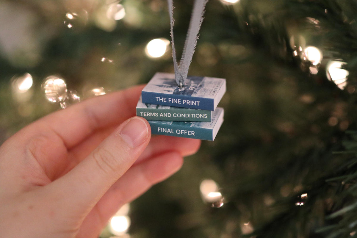Dreamland Billionaires Mini Book Stack Ornament