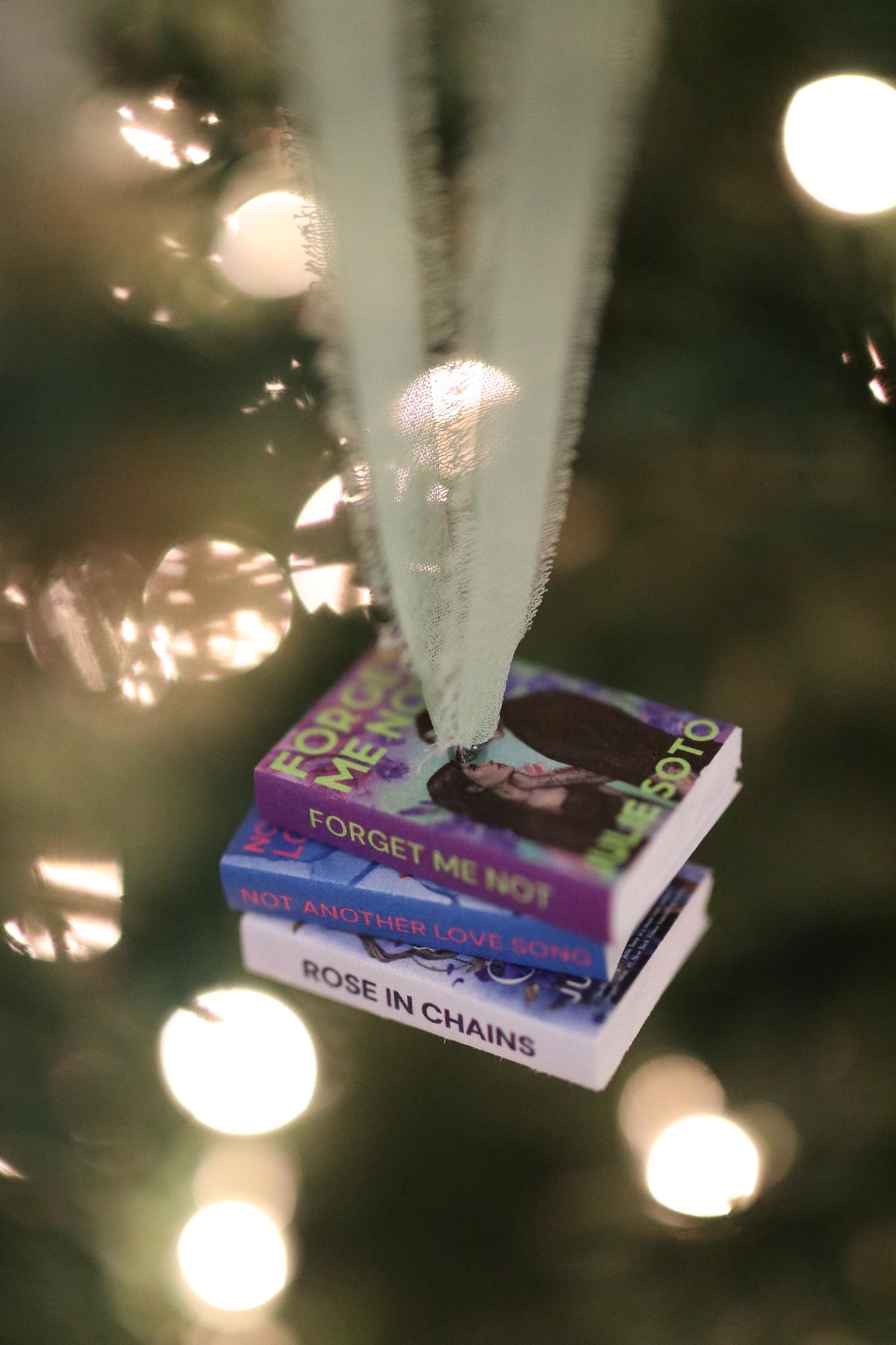 Julie Soto Mini Book Stack Ornament