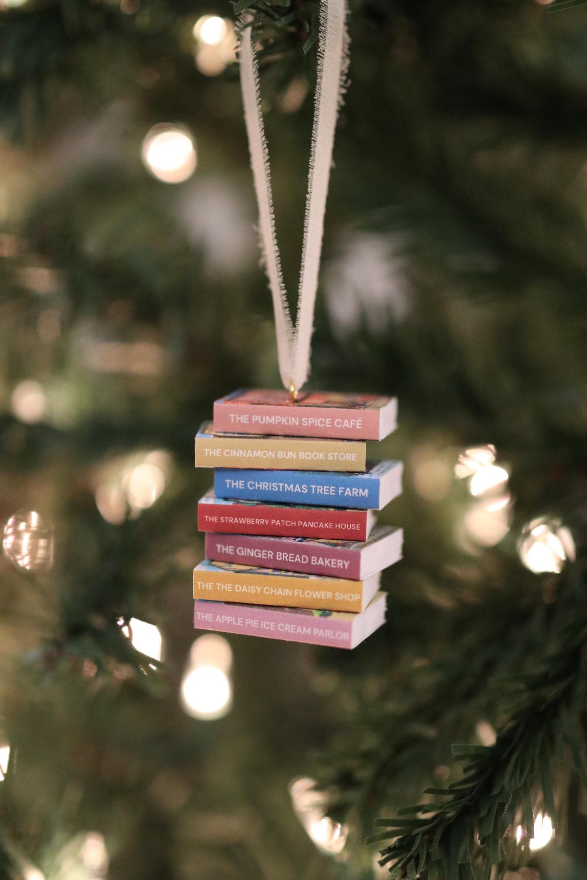 Dream Harbor Mini Book Stack Ornament