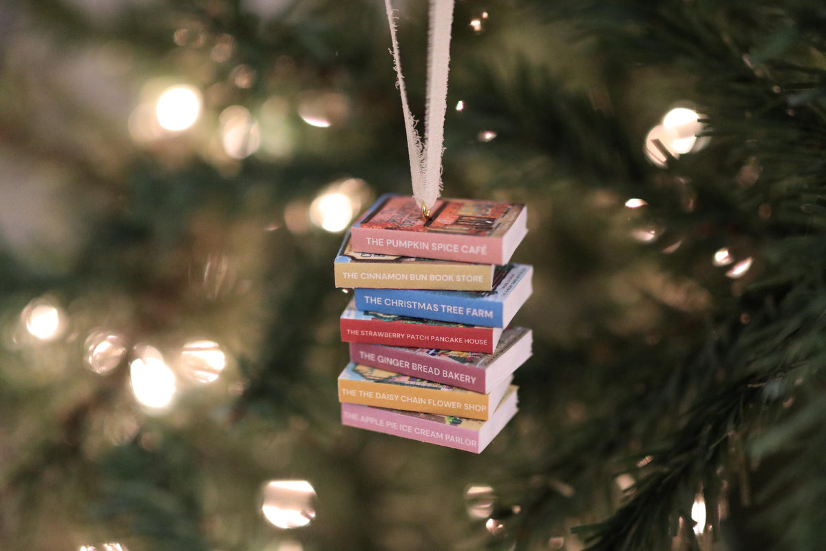 Dream Harbor Mini Book Stack Ornament