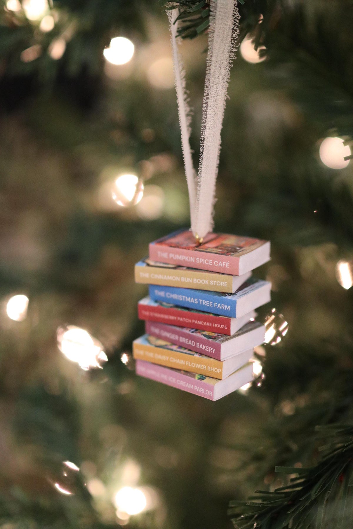 Dream Harbor Mini Book Stack Ornament